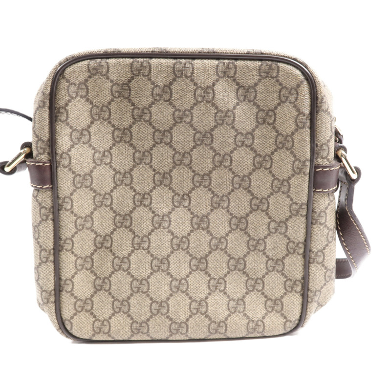 GUCCI 塗層帆布Shoulder Bag金扣肩背袋-1