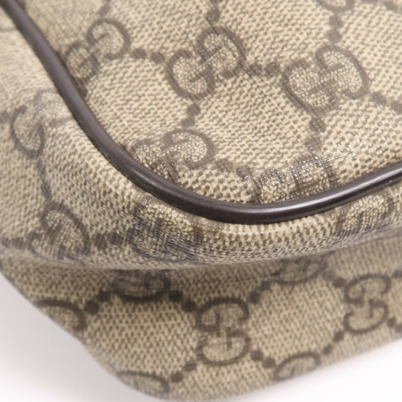 GUCCI 塗層帆布Shoulder Bag金扣肩背袋-5