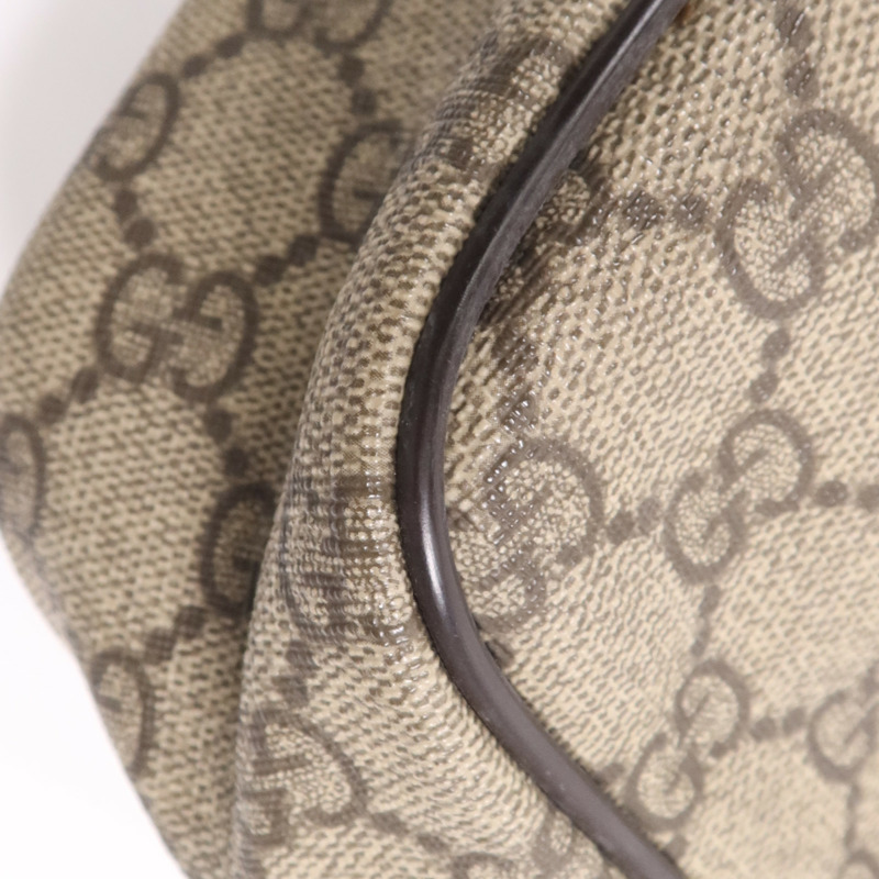 GUCCI 塗層帆布Shoulder Bag金扣肩背袋-6