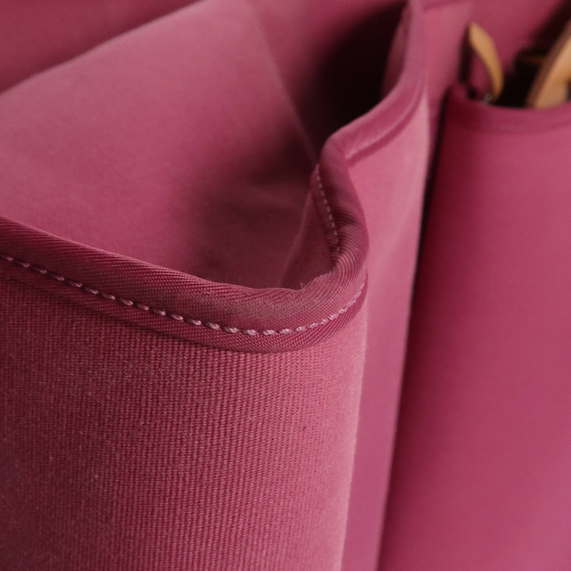 HERMES 帆布Herbag 50銀扣手挽肩背兩用袋Tosca-13