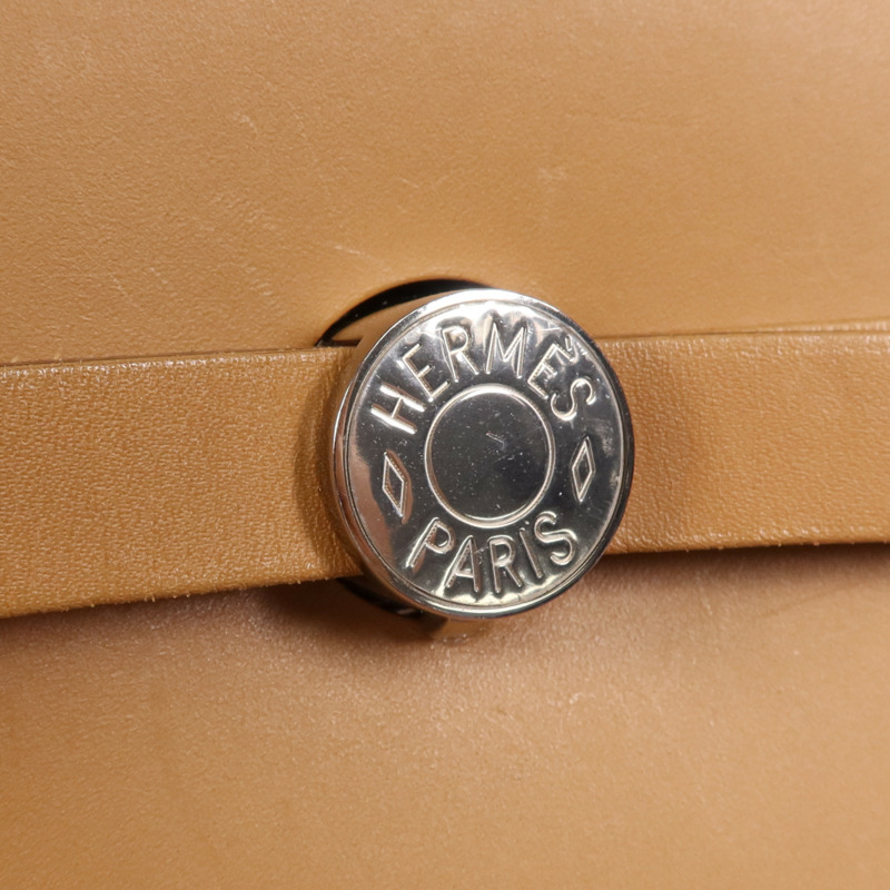HERMES 帆布Herbag 50銀扣手挽肩背兩用袋Tosca-14