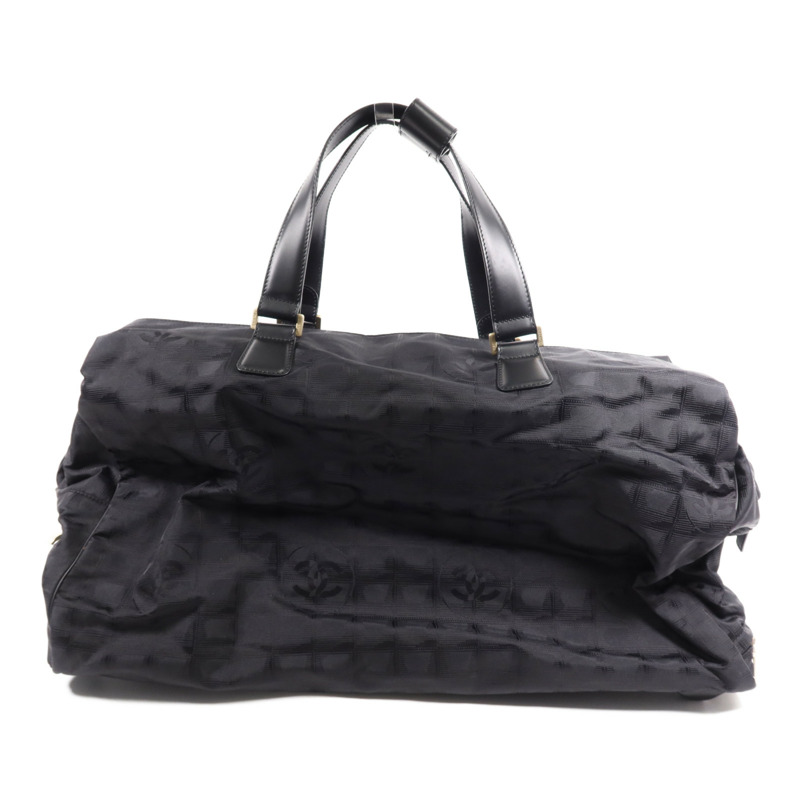 CHANEL 尼龍Carry Bag銀扣手挽袋-1