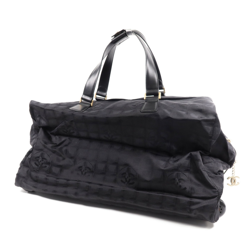 CHANEL 尼龍Carry Bag銀扣手挽袋-2