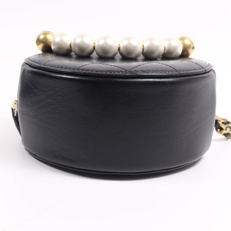 CHANEL 牛皮皮革Chain Shoulder Bag金扣鏈帶肩背袋-3