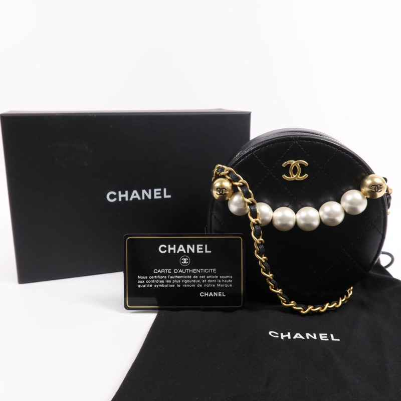 CHANEL 牛皮皮革Chain Shoulder Bag金扣鏈帶肩背袋-7