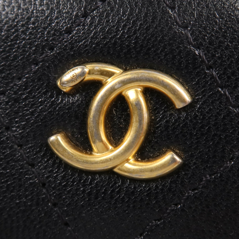 CHANEL 牛皮皮革Chain Shoulder Bag金扣鏈帶肩背袋-10
