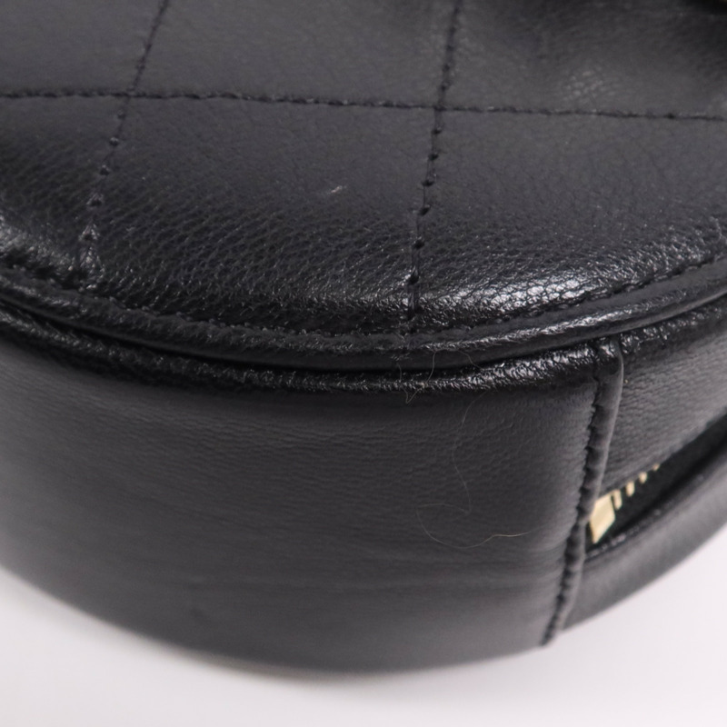 CHANEL 牛皮皮革Chain Shoulder Bag金扣鏈帶肩背袋-12