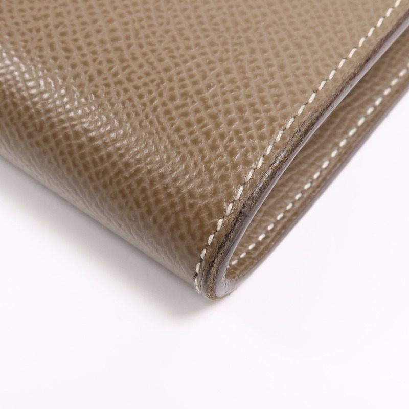 HERMES Epsom皮革Kelly To Go銀扣肩背袋Etoupe-9