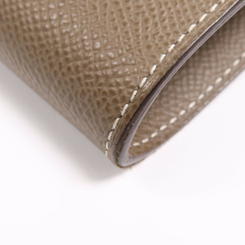 HERMES Epsom皮革Kelly To Go銀扣肩背袋Etoupe-11