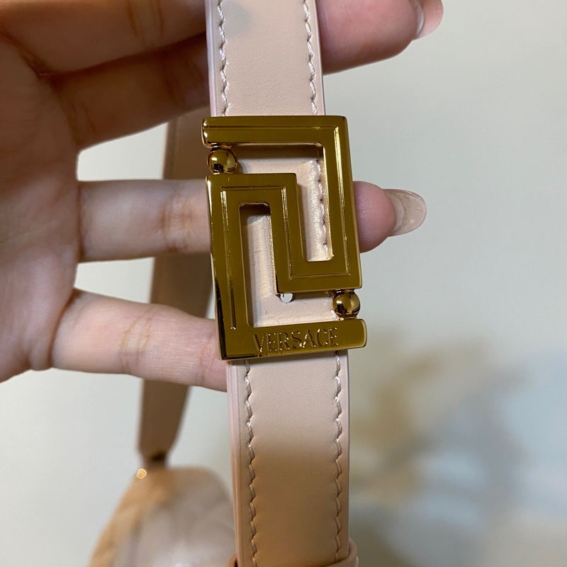 趙露思同款 versace mini bag 迷你肩背包 皮粉色小包 許我耀眼同款-3