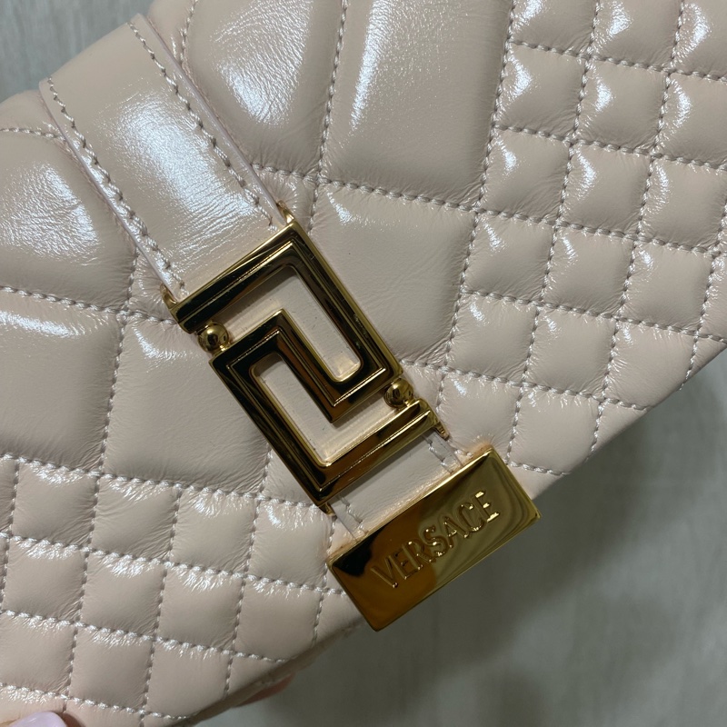 趙露思同款 versace mini bag 迷你肩背包 皮粉色小包 許我耀眼同款-10