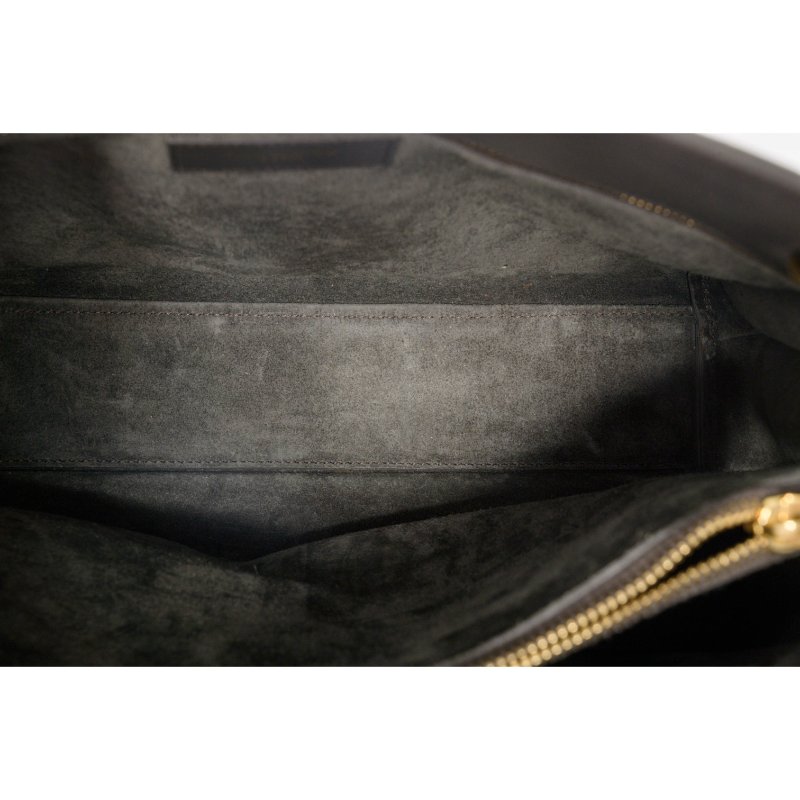 SAINT LAURENT聖羅蘭Sac De Jour灰色皮革小號托特包-5