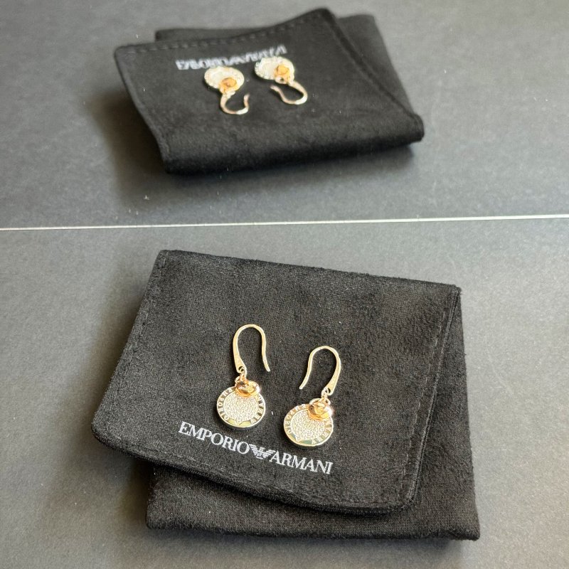 Emporio Armani 垂墜耳環|超溫柔的銀金雙色搭配-0