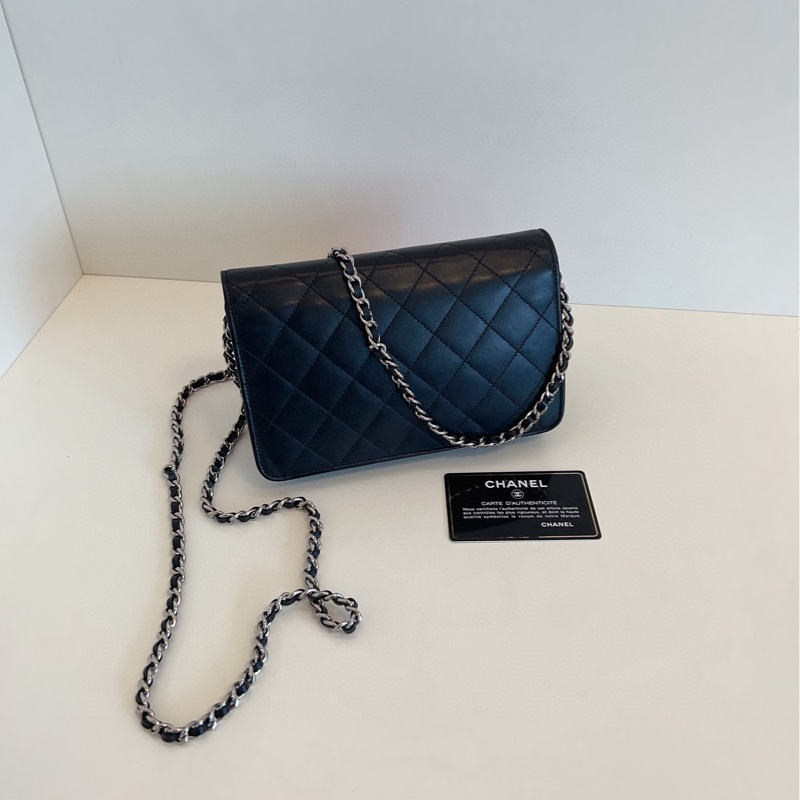 【98新🆕】Chanel康鵬大雙C菱格woc鏈條發財包手提包 單肩包-1