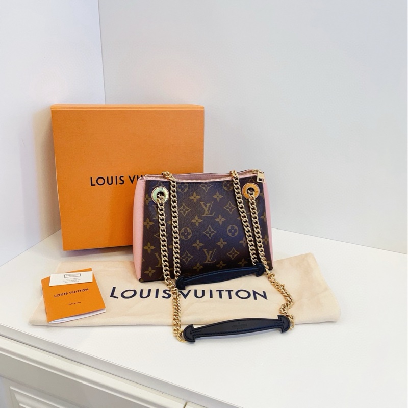 【99新🆕】LV 老花拼粉色 surene bb 鏈條包 手提包-1