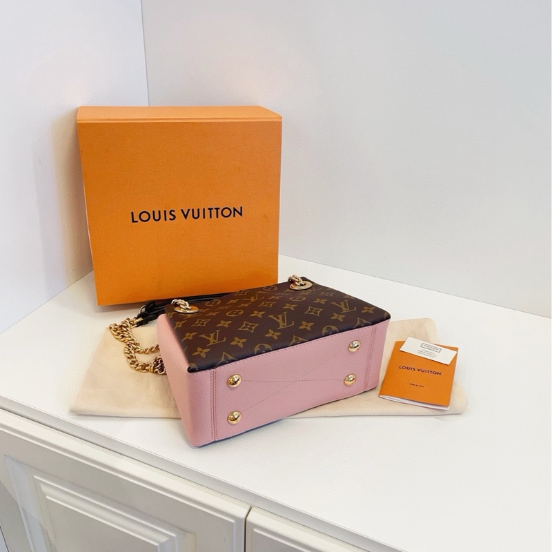 【99新🆕】LV 老花拼粉色 surene bb 鏈條包 手提包-7