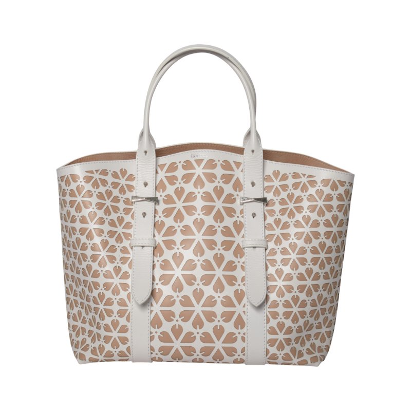 ALEXANDER MCQUEEN 鏤空小牛皮Legend托特包-0