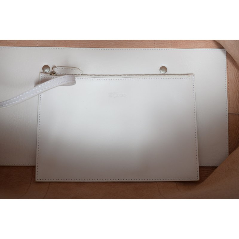 ALEXANDER MCQUEEN 鏤空小牛皮Legend托特包-6