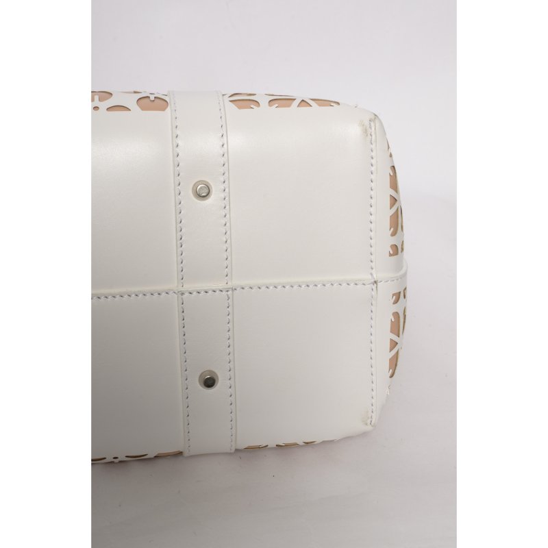 ALEXANDER MCQUEEN 鏤空小牛皮Legend托特包-8