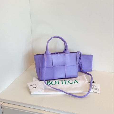 【99新🆕】BV Arco Tote 六格大編織全皮子母托特包 迷你 mini手提包 斜挎包 單肩包