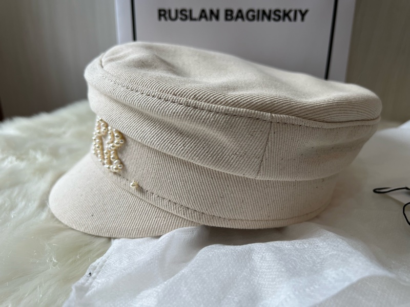昆凌愛牌Ruslan Baginskiy RB 珍珠報童帽(全新收藏品)-1