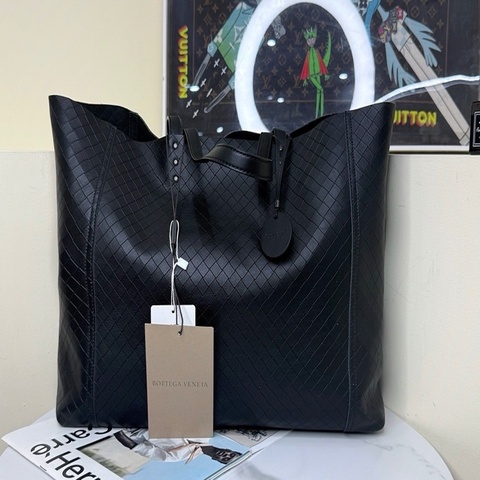 BV黑色編織托特
