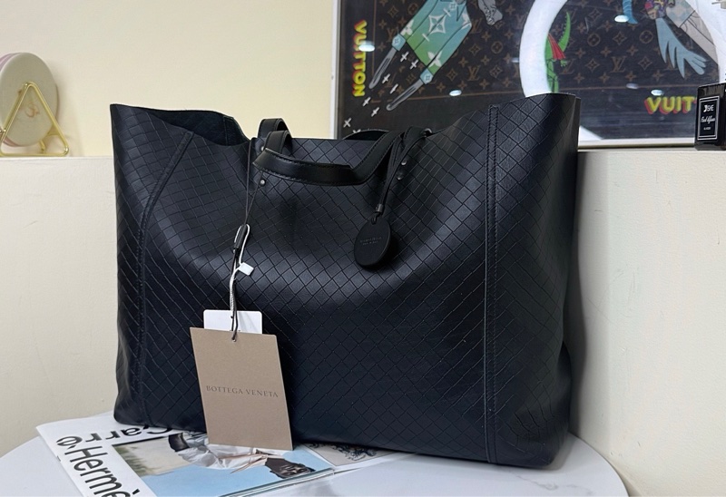 BV黑色編織托特-1
