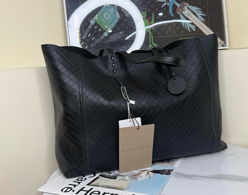 BV黑色編織托特-2