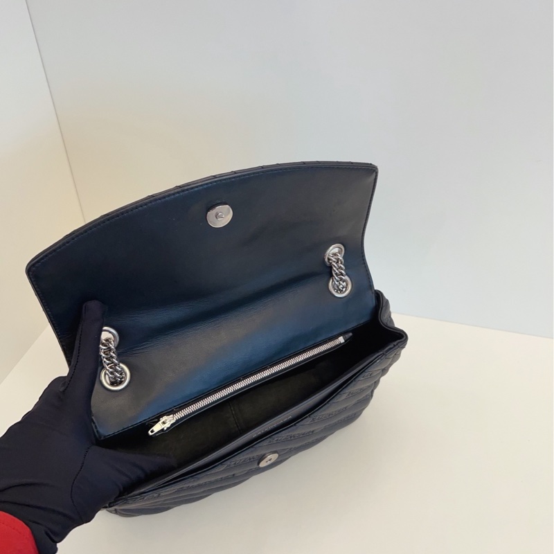 【98新🆕】Balenciaga Lock Round 黑銀鏈條包手提包 斜挎包 單肩包-7