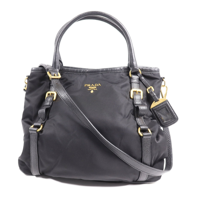 PRADA 尼龍2 Way Shoulder Bag金扣手挽肩背兩用袋-0