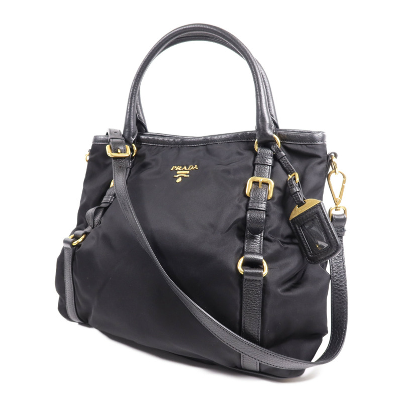 PRADA 尼龍2 Way Shoulder Bag金扣手挽肩背兩用袋-2
