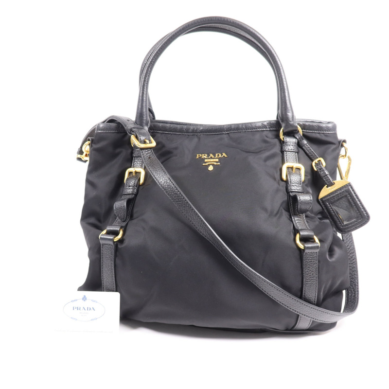 PRADA 尼龍2 Way Shoulder Bag金扣手挽肩背兩用袋-6
