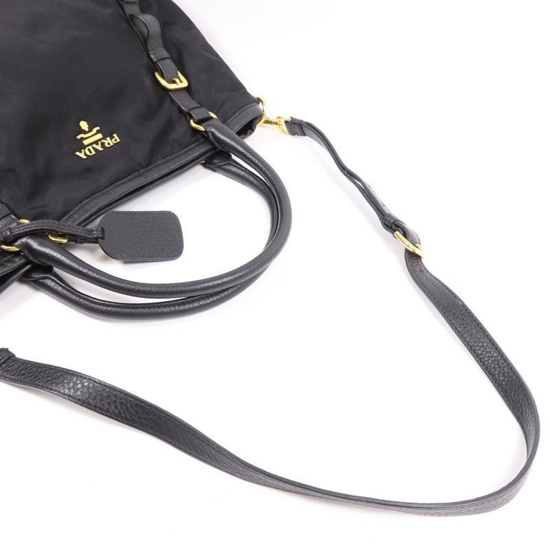 PRADA 尼龍2 Way Shoulder Bag金扣手挽肩背兩用袋-12