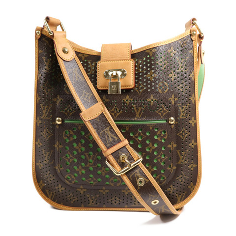 LOUIS VUITTON Monogram Perfo Musette金扣肩背袋