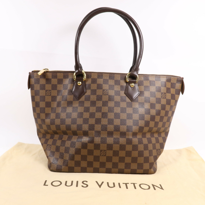 LOUIS VUITTON Damier Saleya MM金扣肩背袋/手挽袋-7