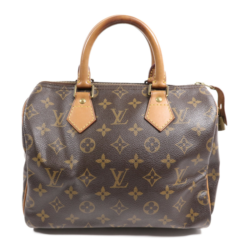 LOUIS VUITTON Monogram Speedy 25金扣手挽袋-1