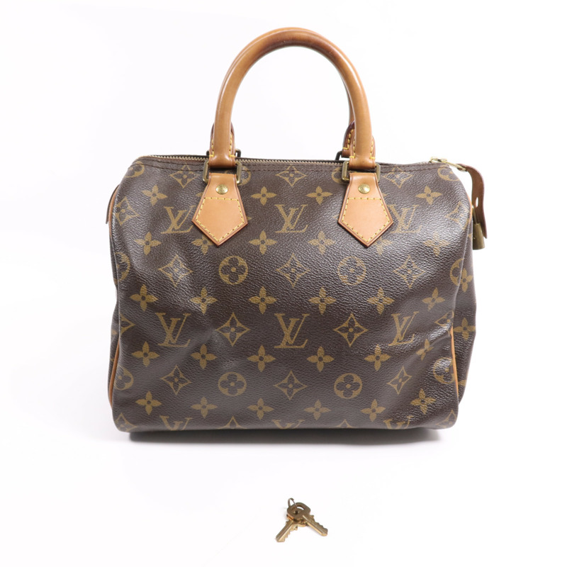 LOUIS VUITTON Monogram Speedy 25金扣手挽袋-8