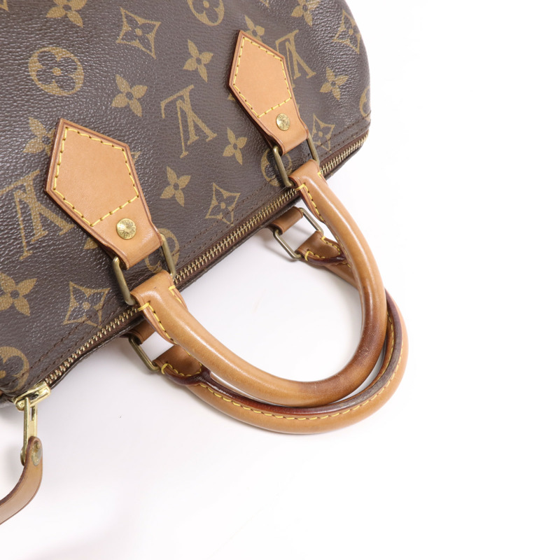 LOUIS VUITTON Monogram Speedy 25金扣手挽袋-9