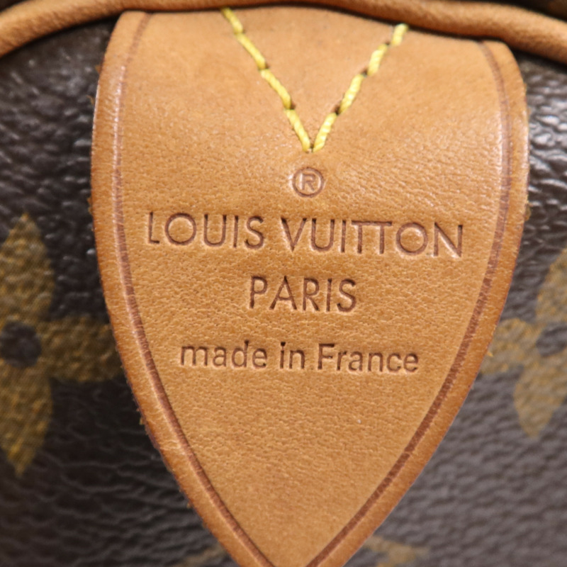 LOUIS VUITTON Monogram Speedy 25金扣手挽袋-14