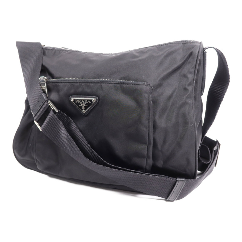 PRADA 尼龍Shoulder Bag銀扣肩背袋-2