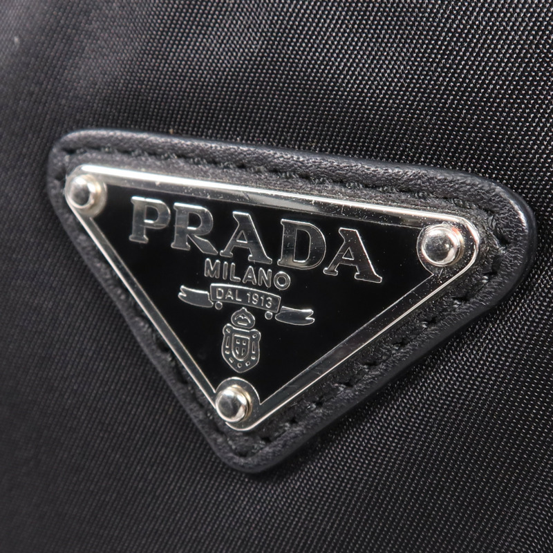 PRADA 尼龍Shoulder Bag銀扣肩背袋-8
