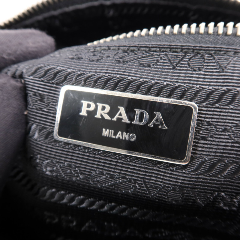 PRADA 尼龍Shoulder Bag銀扣肩背袋-11