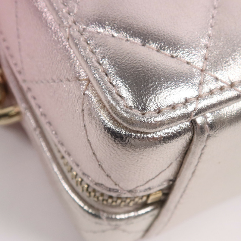 CHANEL 羊皮皮革Cube Bag金扣鏈帶肩背袋-5