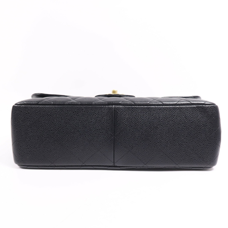 CHANEL 牛皮皮革Large Classic金扣鏈帶肩背袋-3