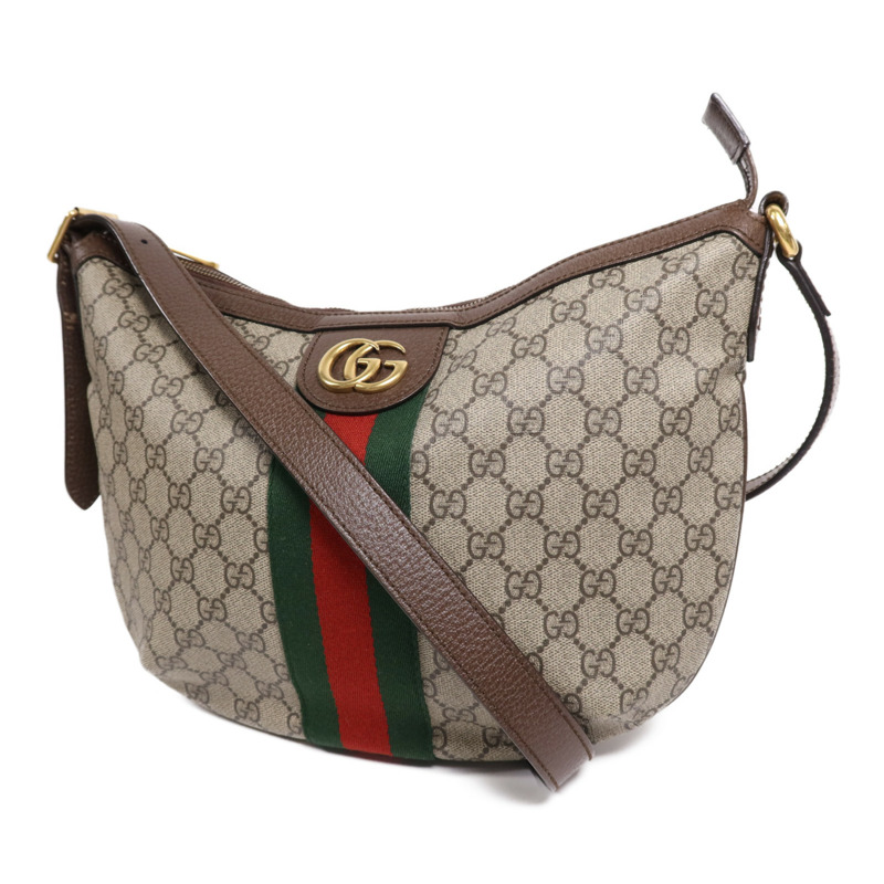 GUCCI 塗層帆布Ophidia Medium金扣肩背袋-2