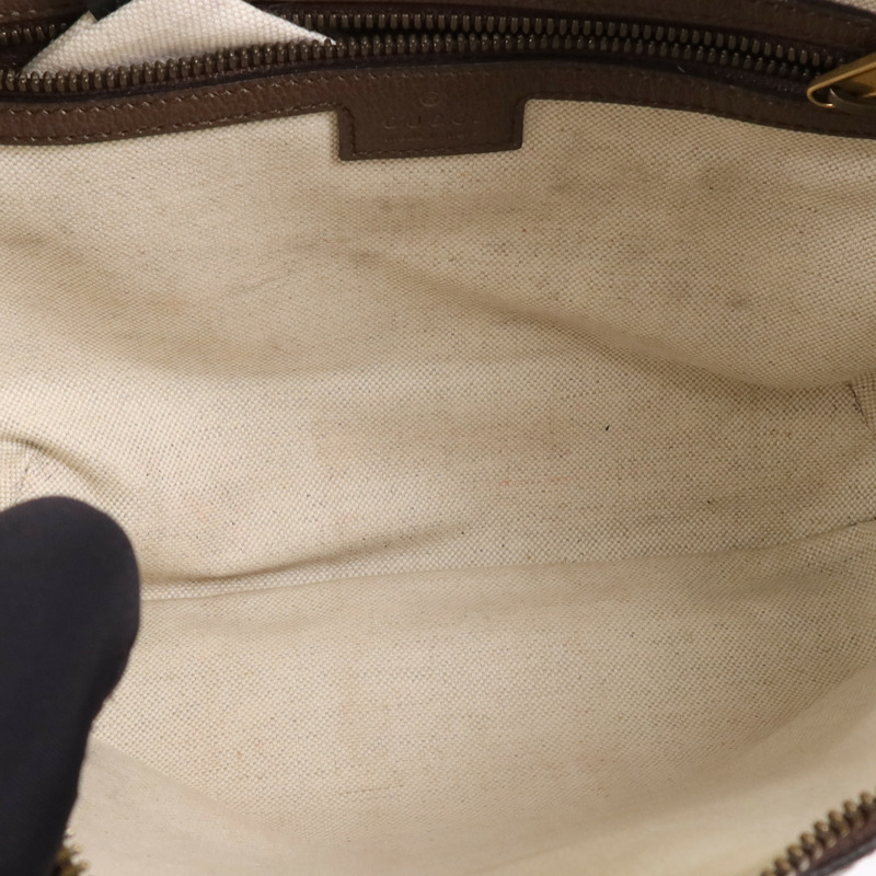 GUCCI 塗層帆布Ophidia Medium金扣肩背袋-4