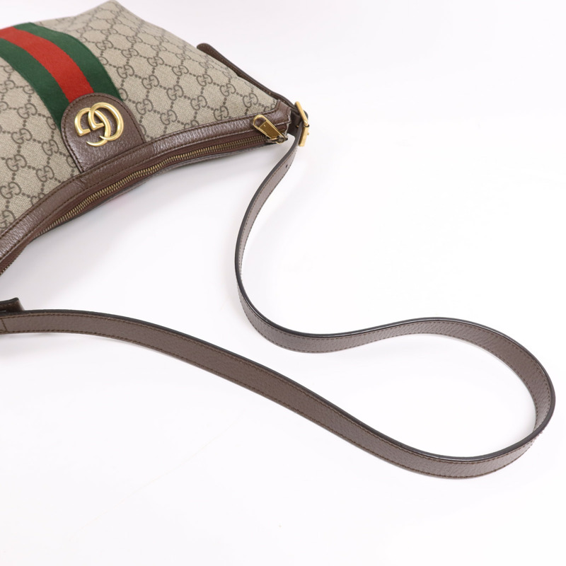 GUCCI 塗層帆布Ophidia Medium金扣肩背袋-7
