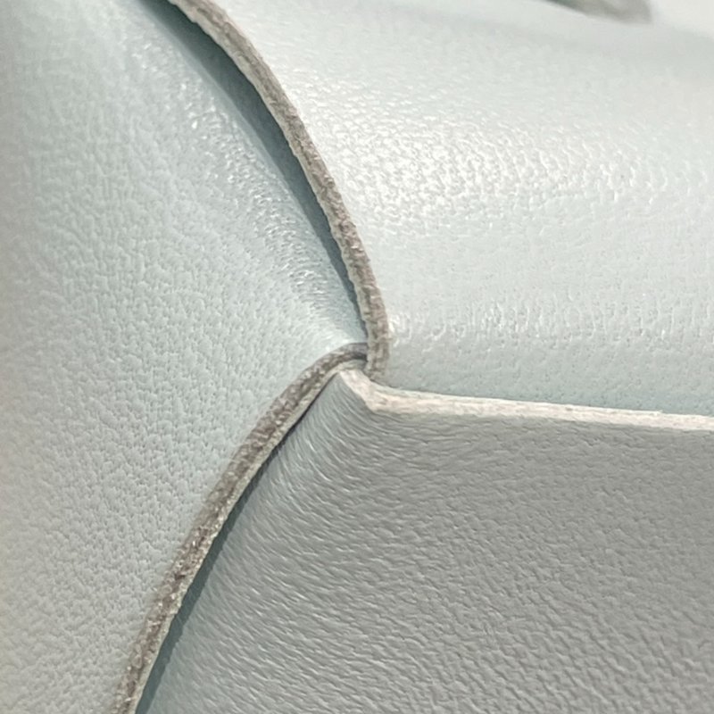 BOTTEGA VENETA 寶緹嘉 CASSETTE 粗皮革編織 皮革 方形水桶包 水藍色-7