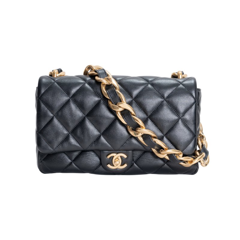 CHANEL香奈兒CC Funky Town外縫線羊皮翻蓋包-0