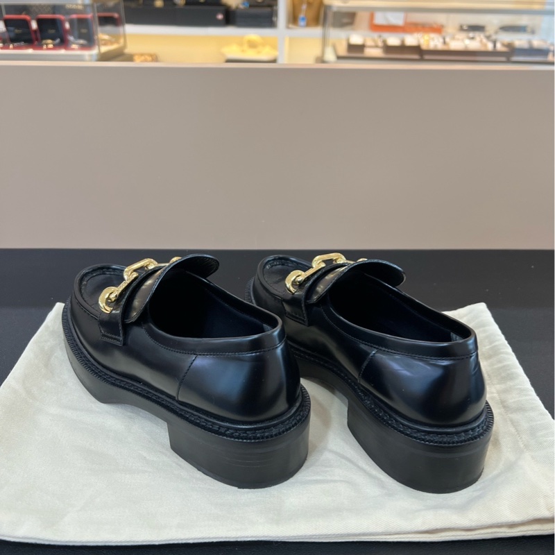 99新Lv路易威登Academy 金屬金色鏈條裝飾樂福鞋 黑色金扣 劉亦菲同款 尺碼37碼-6